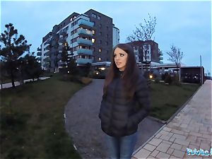 Public Agent marvelous shy Russian babe pulverized by a stranger