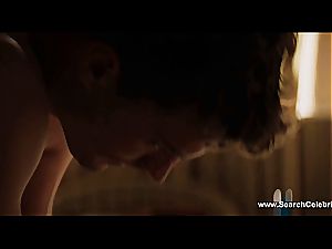 dark-haired Dakota Johnson spanked and tongued out