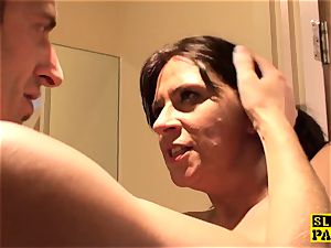 bondage & discipline british Amber drizzles before facial dominance